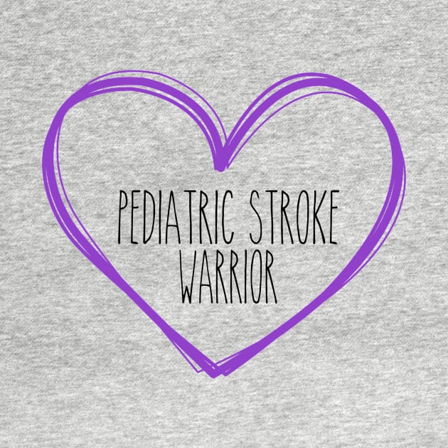 Pediatric Stroke Warrior Heart Support by MerchAndrey